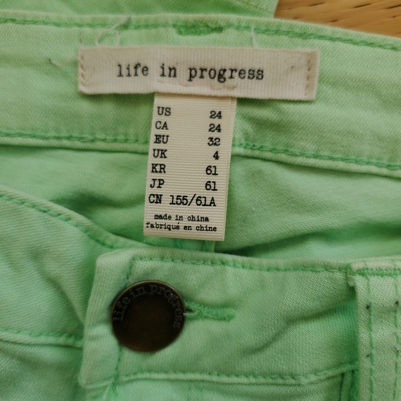 Size 24 skinny pants. Mint green colour. - Picture 4 of 4